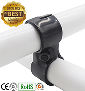 YS-6 balck anti rust metal flexible pipe connector fitting intersection joint set for lean pipe