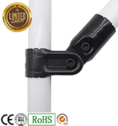 China durable YS-7 pivot tee joint set lean pipe connector with an adjustable angle