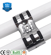YSC-9 Chromed connector 45 degree Fix Angle Joint Set metal joint for lean pipe paking station