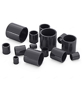 YS-PVC-1 PVC straight joint chemical flat joint straight water supply pipe fittings plastic pipe fit